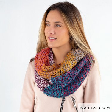 Cuello Lanas Katia Twisted Paint