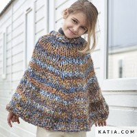 Poncho Ballon Lanas Katia